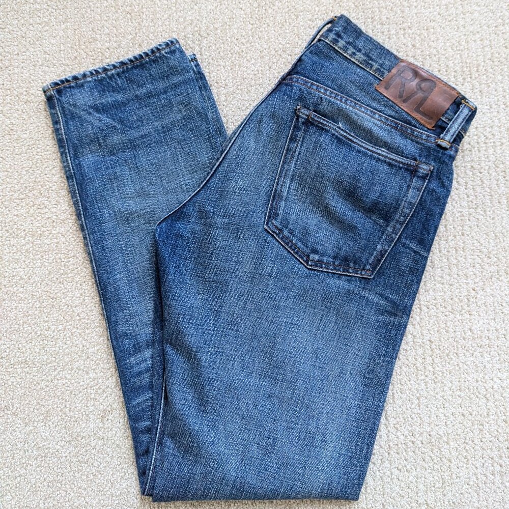 Ralph Lauren Double RL | Slim Fit Hillsview Selvedge Jean (33 x 32)